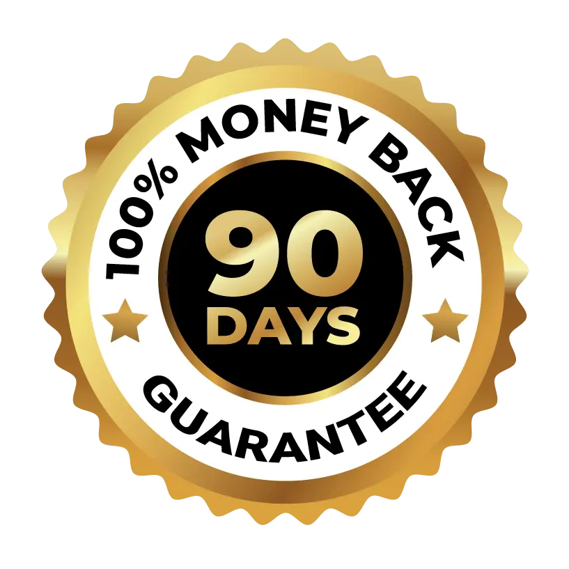 90-day guarantee badge